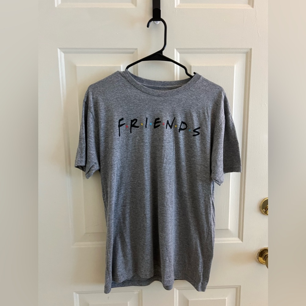 Friends The Television Series Men’s Size Medium Grey T-shirt Logo Graphic Tee